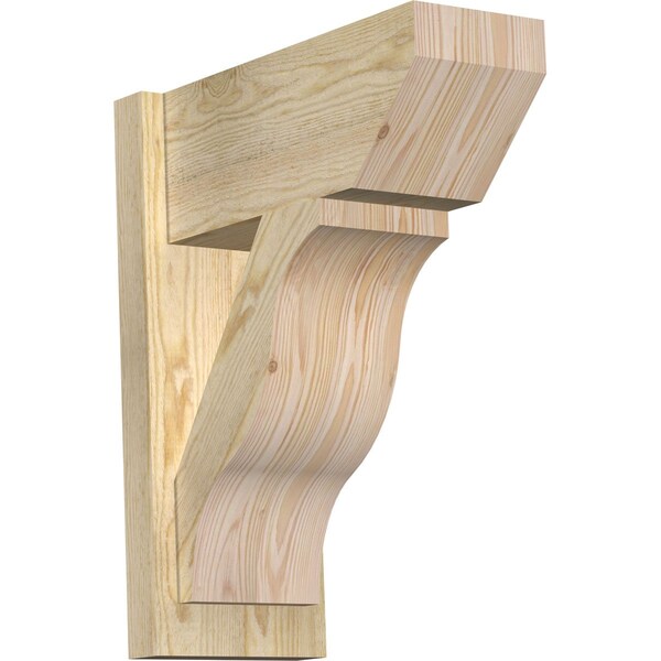 Ekena Millwork Funston Slat Rough Sawn Outlooker, Douglas Fir, 8"W x 18"D x 22"H OUT08X18X22FST06RDF - main